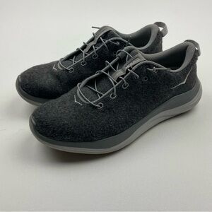 Women’s Hoka Hupana One One Flow Wool Gray Sneakers Size 7 1/2